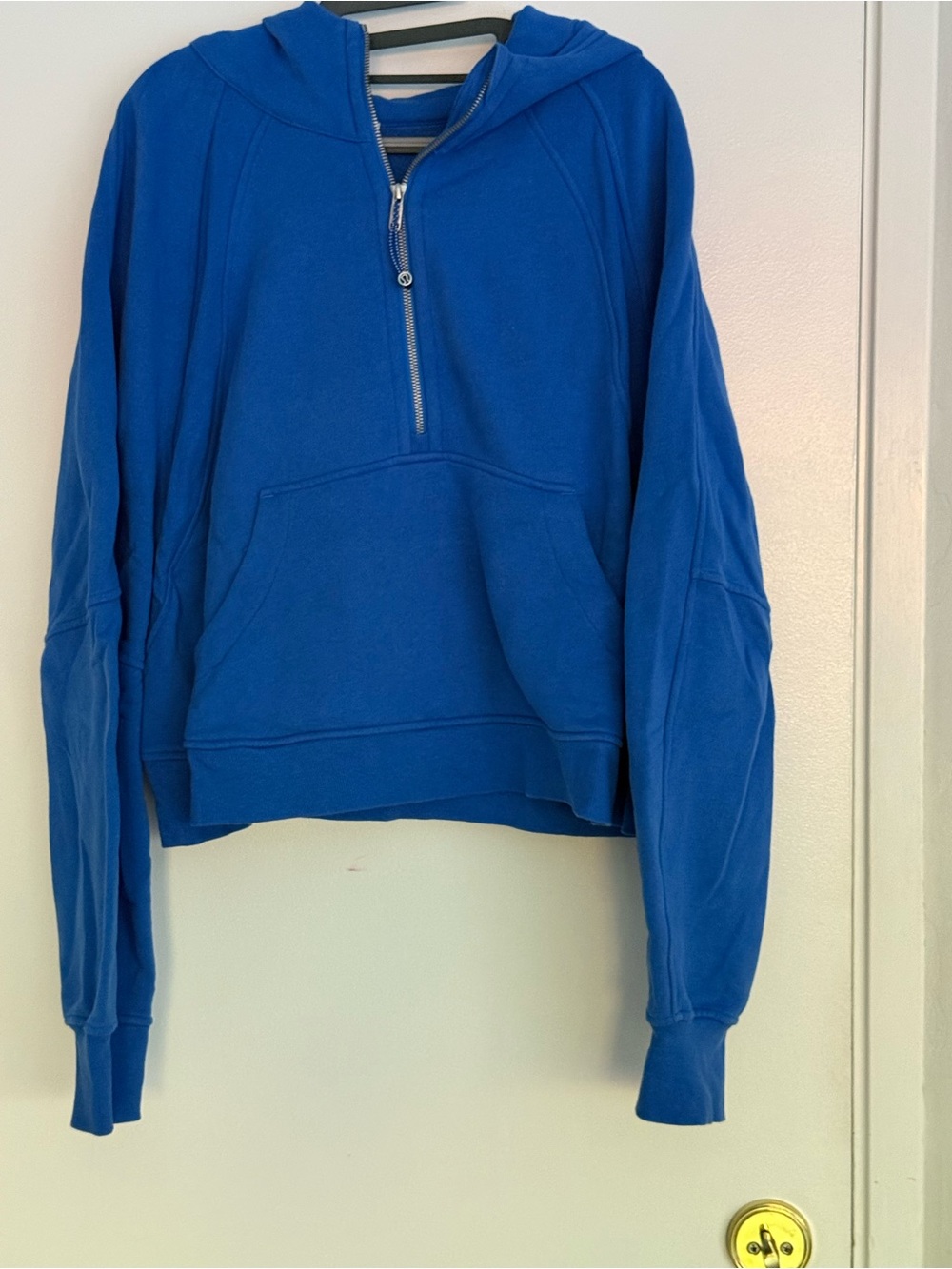 lululemon athletica Royal Blue Half-Zip Hoodie Sweater